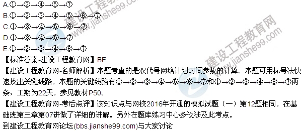 2016監(jiān)理質(zhì)量、投資、進度控制試題及答案（106-120）