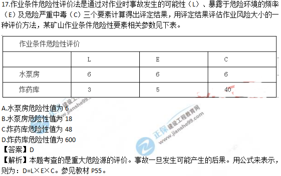 2018安全工程師《安全生產管理知識》試題及答案解析